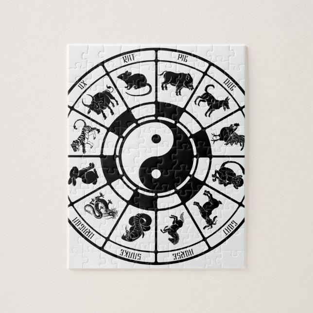 De kinesiska Zodiacdjuren Pussel (Vertikal)
