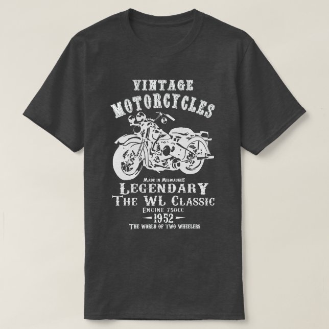 De klassiska motorcyklarna WL 1952 T Shirt (Design framsida)
