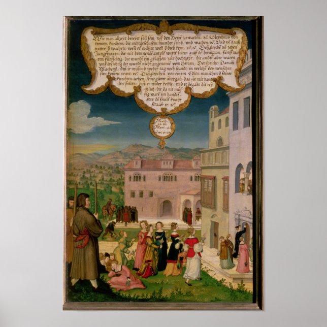 De kloka och dumma jungfruarnas parabel poster (Framsidan)