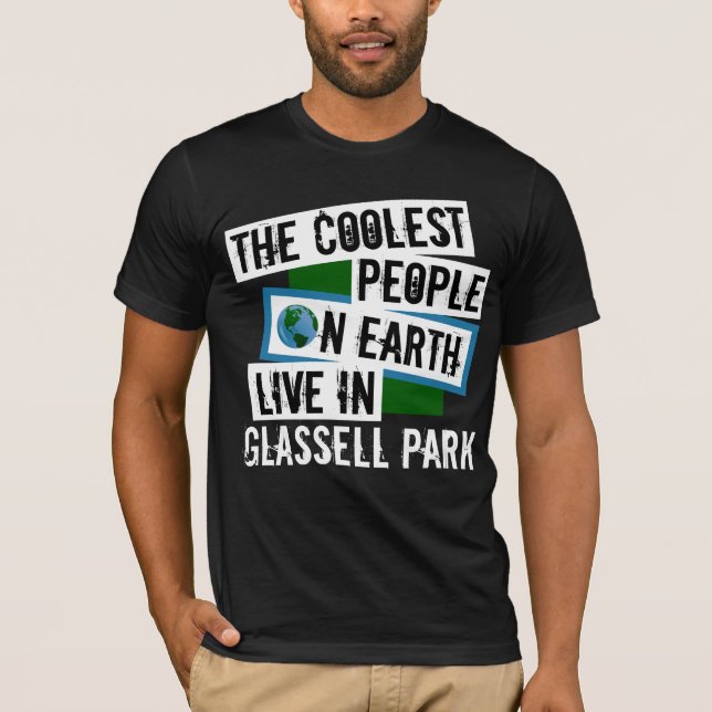 De kolaste människorna på jorden bor i Glassell Pa Tee Shirt (Framsida)