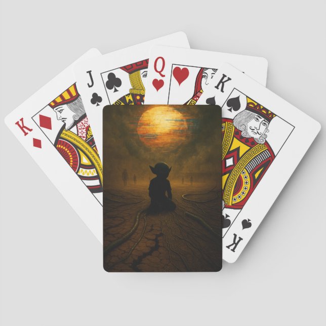 De kom medan Sol Smälter Casinokort (Baksidan)