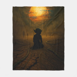 De kom medan Sol Smälter Fleecefilt