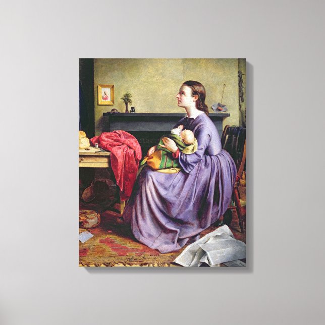 De kommer att göras, 1855 (olja på canvas) canvastryck (Framsida)