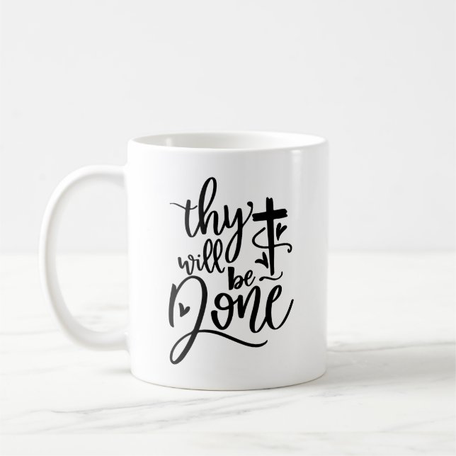 De kommer att göras i Bibel Verse Modern Christian Kaffemugg (Vänster)