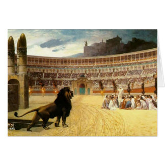 De kristna martyr varar bönen hälsningskort