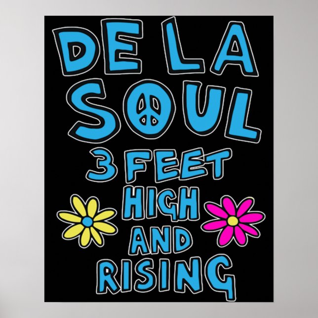 De La Music 3 Feet High och Stigning Flower Poster (Framsidan)