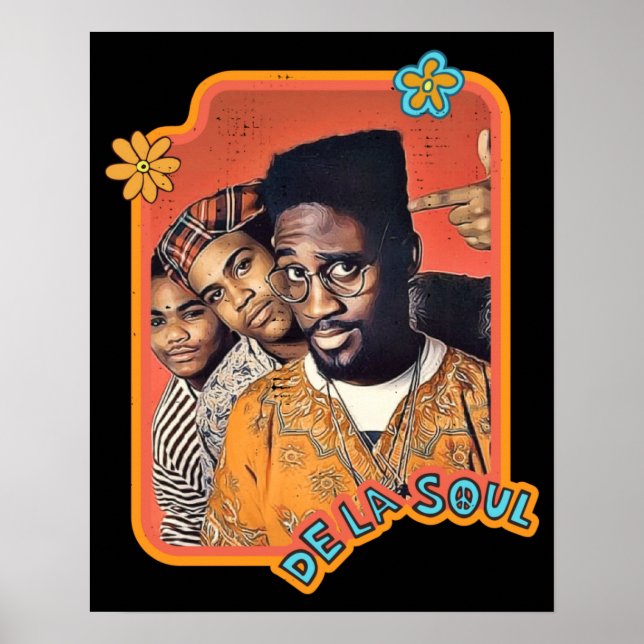 De La Soul American Hip hop Band Poster (Framsidan)