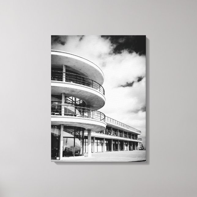De La Warr Pavilion Art Deco Architecture Canvastryck (Framsida)