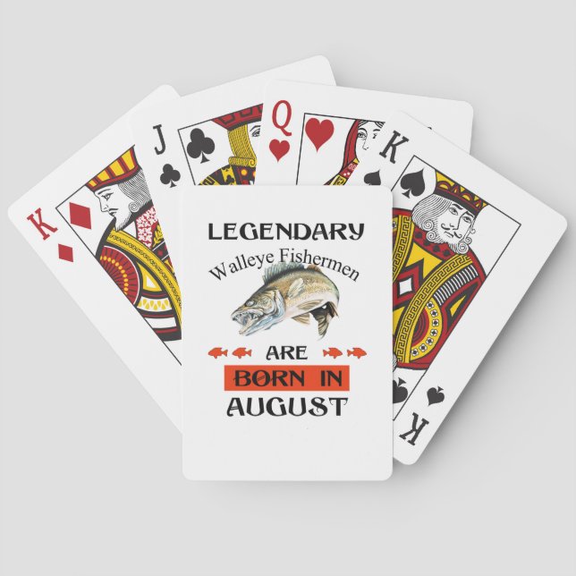 De legitima valleyfiskarna är födda i augusti casinokort (Baksidan)
