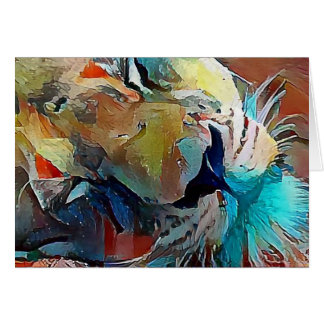 De lejona sömnarna ikväll hälsningskort