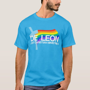 De Leon HBT Christian Missions Logotyp & Wordmark T Shirt