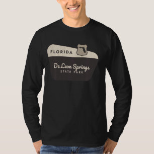 De Leon Vår State Park Florida Välkomstskylt Va T Shirt