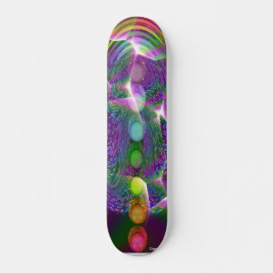 De levande Chakras Mini Skateboard Bräda 18,5 Cm