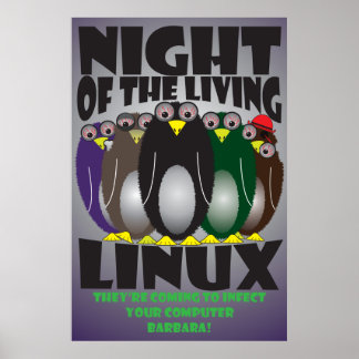 De levande Penguinernas natt Poster