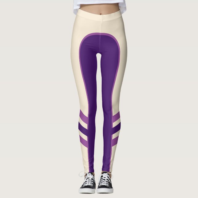 De Lila huvudbenen Leggings (Framsida)