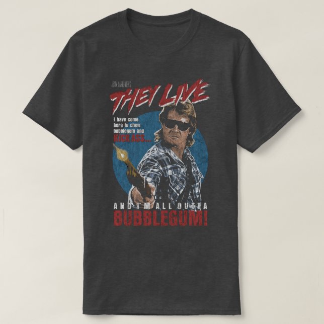 De Live John carpenter-fasa T Shirt (Design framsida)