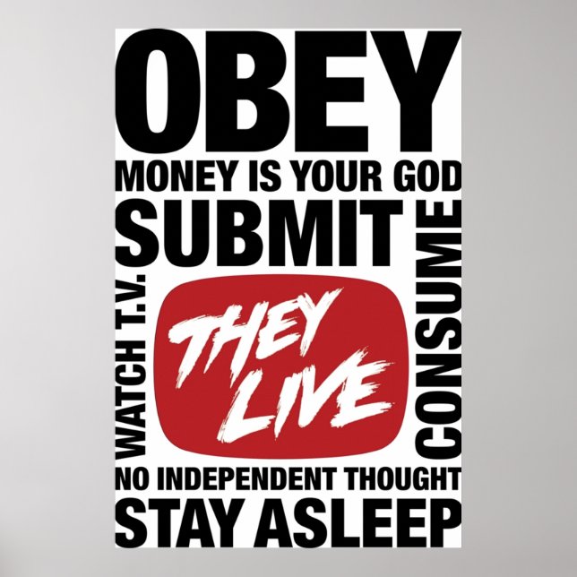 De Live ObeySubmit Themings-meddelanden Poster (Framsidan)