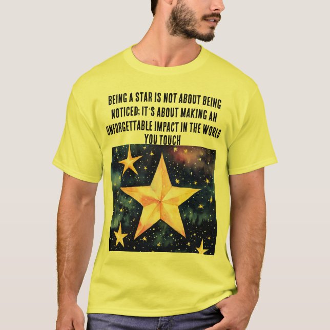 De ljusaste stjärnorna är T-SHIRT DESIGN (Framsida)