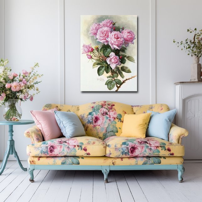 De LongpreRosa ros Bumblebees 1899 Poster (Skapare uppladdad)