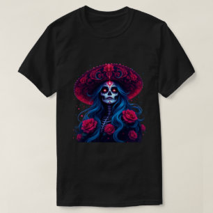 De Los Muertos La Catrina Day of the dead Sugar T Shirt