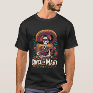 De Los Muertos La Catrina Sockersocka Cinco De May T Shirt