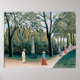 De Luxembourg trädgårdarna. Monument till Chopin Poster