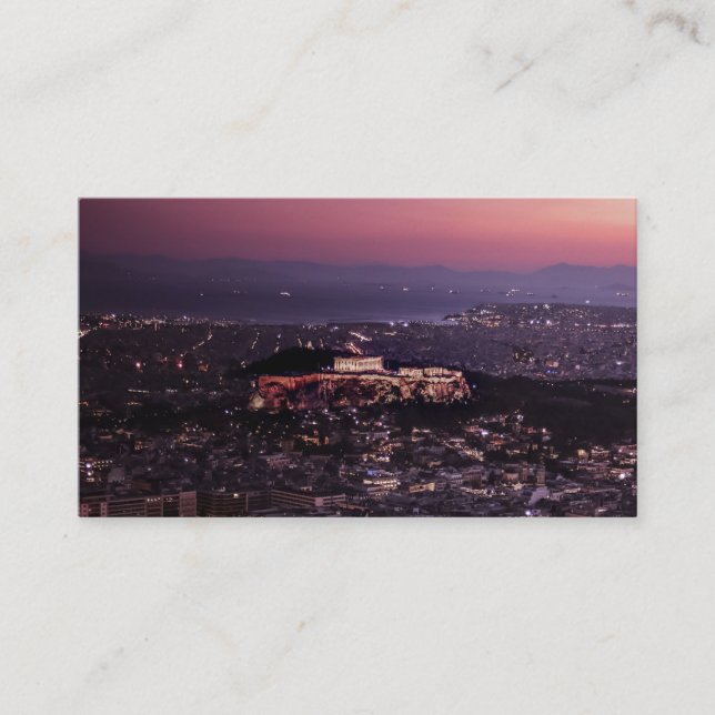 DE MAGISKA ATENERNA VISITKORT (Framsida)