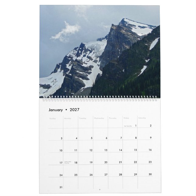 De majestätiska kanadensiska Rockiesna Kalender (Jan 2027)