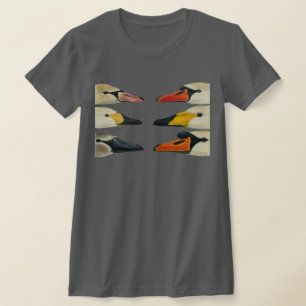 De många fågelborna Ansikte i Svan T Shirt