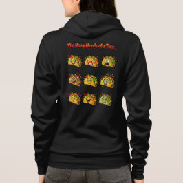 De Många Humören Hos En Taco Vuxen Dragkedja T Shirt