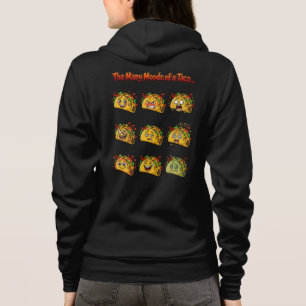De Många Humören Hos En Taco Vuxen Dragkedja T Shirt