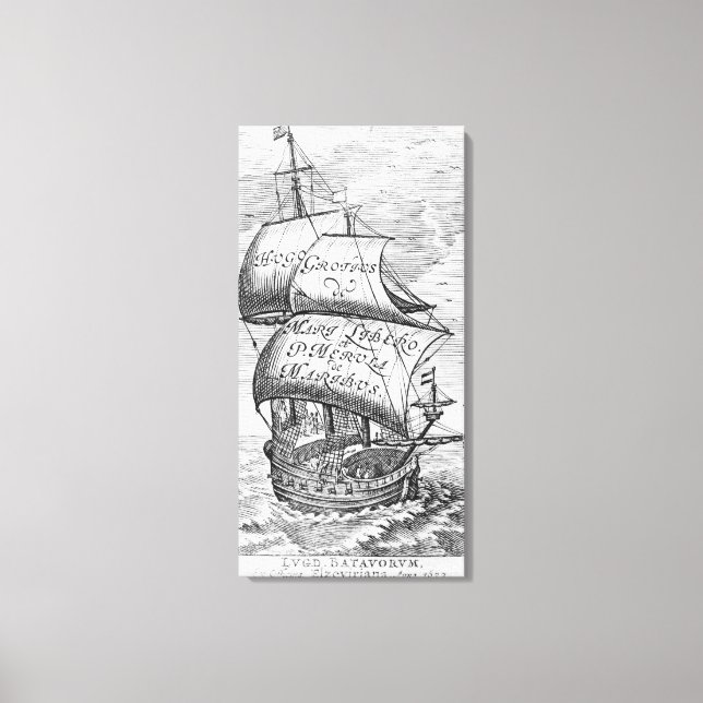 "De mari libero", av Hugo Grotius Canvastryck (Framsida)
