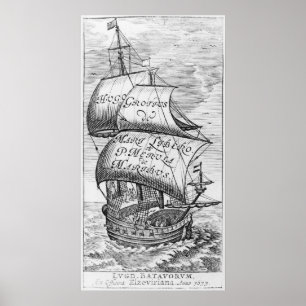 "De mari libero", av Hugo Grotius Poster