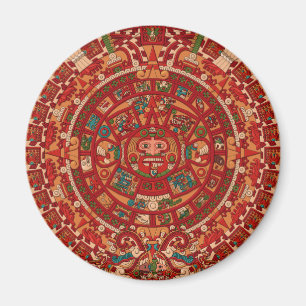 De Mayan/(den Aztec) kalendern rullar Magnet