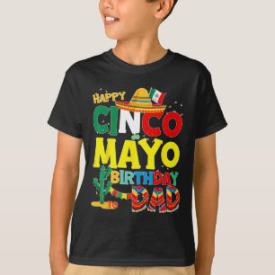 De Mayo Birthday till Pappa Grattis på födelsedage T Shirt