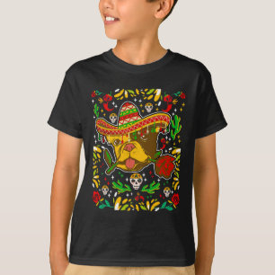De Mayo Frenchie Sombrero Fransk Bulldog 5 maj T Shirt