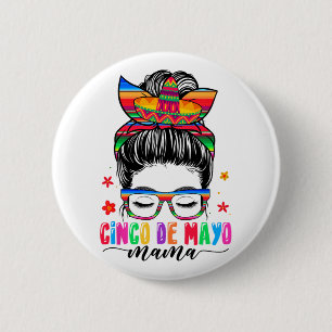 De Mayo Mamma Messy Bun Hair Mexican Mamma Mor Da Knapp