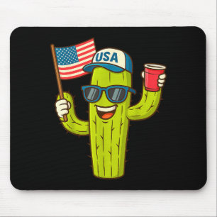De mayo rolig cool fred kaktus usa-flagga 4 juli musmatta