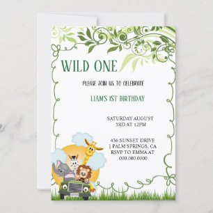 DE MEST ELEGANT VILD BIRTHDAY-inbjudningarna Inbjudningar