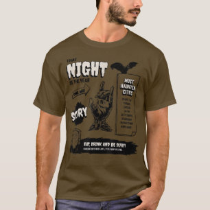 De mest hemsökta städerna Salem Scary Ghost Witch T Shirt
