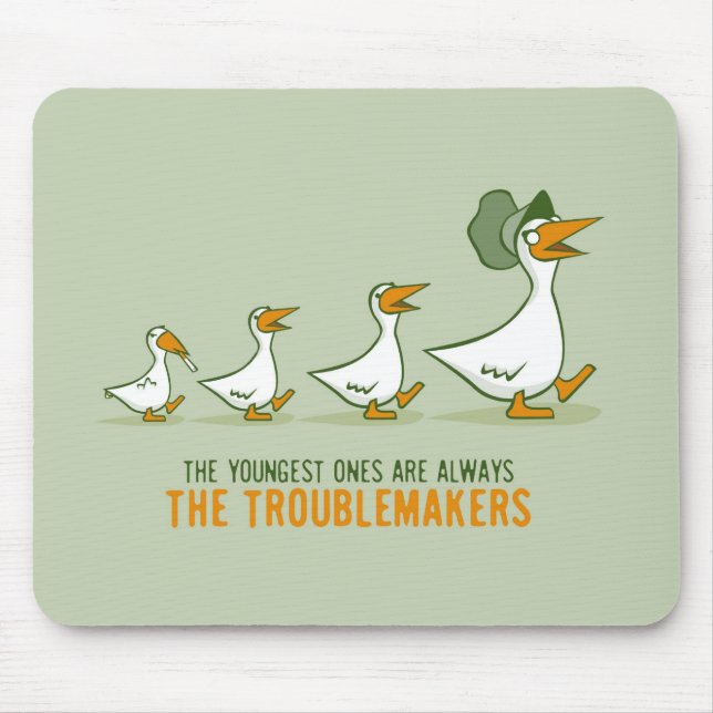 De mest unga är alltid bråkmakarna musmatta (Framsidan)