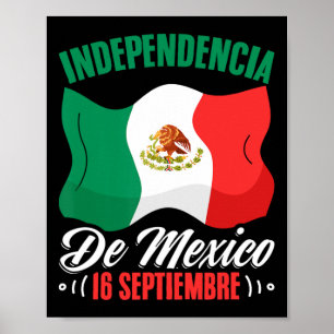 De Mexiko 16 september Mexikos självständighet Poster