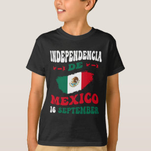 De Mexiko Flagga Pride Mexikanska Independence day T Shirt