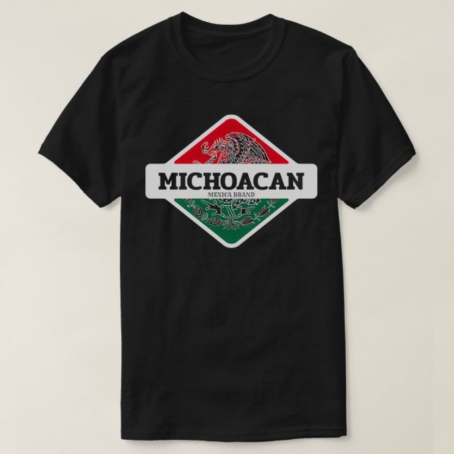 De Michoacan Meico Coat of Arms Pullover  T Shirt (Design framsida)