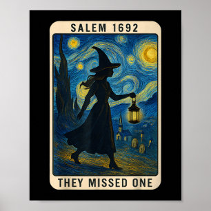 De missade en Tarot Van Gogh Salem 1692 Hallowee Poster