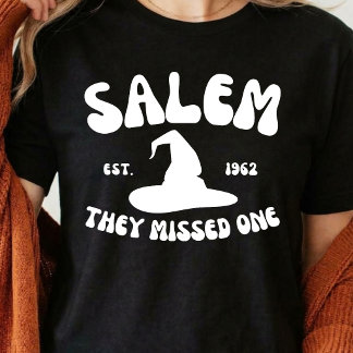 De Miste En Salam Häxa Retro Halloween T Shirt