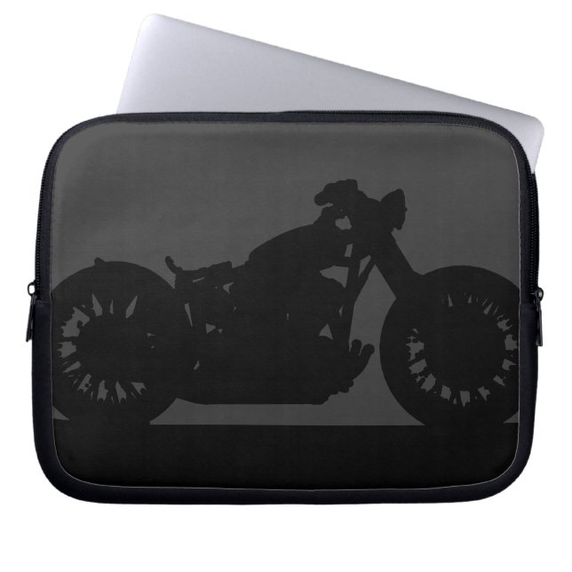 De moderna bikerna laptop sleeve (Framsidan)