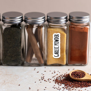 De moderna etiketterna Stil Spice Burk - SAVORY Klistermärken