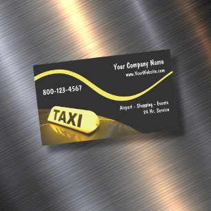 De moderna Magnetiska Affärskorten Taxi Visitkort