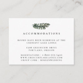 De moderna tropiska bostäderna Löv Bröllop Tilläggskort